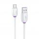 Baseus Purple Ring Quick Charge USB-C Cable - бърз USB-C кабел (5A) за устройства с USB-C порт (100 см) (бял) 2