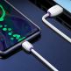 Baseus Purple Ring Quick Charge USB-C Cable - бърз USB-C кабел (5A) за устройства с USB-C порт (100 см) (бял) 6