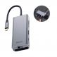 Baseus USB-C Square Desk Series Hub CATXF-0G - мултифункционален хъб за свързване на допълнителна периферия за устройства с USB-C (тъмносив) 6