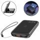 Baseus Mini S Bracket 10W Wireless Charger 10000mAh - външна батерия USB и USB-C изходи и с технология за безжично зареждане (черен) 4