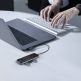 Baseus USB-C Mirror Series Hub CAHUB-BZ0G - мултифункционален хъб за свързване на допълнителна периферия за устройства с USB-C (тъмносив) 2
