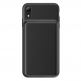 Baseus Liquid Silicone Smart Back Clamp Power Supply 3900mAh - силиконов кейс с вградена батерия за iPhone XR (черен) 3