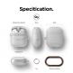 Elago Airpods Waterproof Active Hang Case - водоустойчив силиконов калъф с карабинер за Apple Airpods (фосфор) 7