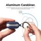 Elago Airpods Waterproof Active Hang Case - водоустойчив силиконов калъф с карабинер за Apple Airpods (тъмносин) 3