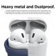 Elago Airpods Waterproof Active Hang Case - водоустойчив силиконов калъф с карабинер за Apple Airpods (тъмносин) 5