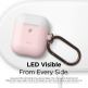 Elago Airpods Duo Hang Silicone Case - силиконов калъф за Apple Airpods 2 with Wireless Charging Case (розов-бял) 2