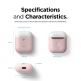 Elago Airpods Duo Silicone Case - силиконов калъф за Apple Airpods 2 with Wireless Charging Case (розов-бял) 6