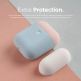 Elago Airpods Duo Silicone Case - силиконов калъф за Apple Airpods 2 with Wireless Charging Case (светлосин-розов) 4