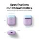 Elago Airpods Duo Silicone Case - силиконов калъф за Apple Airpods 2 with Wireless Charging Case (лилав-син) 6