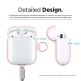 Elago Airpods Silicone Hang Case - силиконов калъф с карабинер за Apple Airpods 2 with Wireless Charging Case (светлорозов) 5