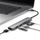Elago Multi 6 in 1 USB-C Hub Card Reader - мултифункционален хъб за свързване на допълнителна периферия за устройства с USB-C (тъмносив) 1