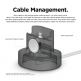 Elago Duo Charging Hub - силиконова поставка за зареждане на iPhone, Apple Watch и Apple AirPods (тъмносива) 1