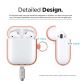 Elago Airpods Silicone Hang Case - силиконов калъф с карабинер за Apple Airpods 2 with Wireless Charging Case (оранжев) 7