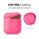 Elago Airpods Silicone Case - силиконов калъф за Apple Airpods 2 with Wireless Charging Case (розов-фосфор) 2