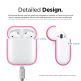 Elago Airpods Silicone Case - силиконов калъф за Apple Airpods 2 with Wireless Charging Case (розов-фосфор) 6