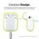 Elago Airpods Silicone Case - силиконов калъф за Apple Airpods 2 with Wireless Charging Case (жълт-фосфор) 2