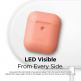 Elago Airpods Silicone Case - силиконов калъф за Apple Airpods 2 with Wireless Charging Case (оранжев) 2