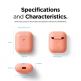 Elago Airpods Silicone Case - силиконов калъф за Apple Airpods 2 with Wireless Charging Case (оранжев) 5