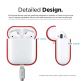 Elago Airpods Silicone Case - силиконов калъф за Apple Airpods 2 with Wireless Charging Case (червен) 6