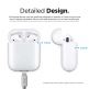 Elago Airpods Silicone Case - силиконов калъф за Apple Airpods 2 with Wireless Charging Case (бял) 3