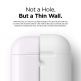 Elago Airpods Silicone Case - силиконов калъф за Apple Airpods 2 with Wireless Charging Case (бял) 5