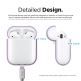 Elago Airpods Silicone Case - силиконов калъф за Apple Airpods 2 with Wireless Charging Case (лилав) 5