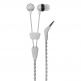 Wraps Talk In-Ear Earphones - иновативни слушалки (гривна) с микрофон за iPhone и мобилни устройства (сребрист) 1