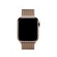 Apple Milanese Loop Stainless Steel - оригинална стоманена каишка за Apple Watch 42мм, 44мм (златист) 1