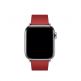 Apple Modern Buckle Band Medium - оригинална кожена каишка за Apple Watch 38мм, 40мм (червен) 1