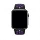 Apple Watch Nike+ Sport Band - оригинална силиконова каишка за Apple Watch 42мм, 44мм (черен-лилав) 1
