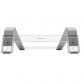 Macally Adjustable Aluminum Laptop Stand - регулируема алуминиева поставка за лаптоп поставка за MacBook и лаптопи (сребриста) 4
