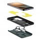 Хибриден кейс с най-висока степен на защита с MagSafe за Samsung Galaxy S26 Ultra - Spigen Tough Armor MagSafe Case (тъмнозлен) 4