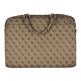Guess UpTown Laptop Bag - луксозна дизайнерска чанта с дръжки и презрамка за преносими компютри до 15 инча (кафява) 1