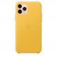 Apple iPhone Leather Case - оригинален кожен кейс (естествена кожа) за iPhone 11 Pro (жълт) 3