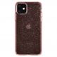 Spigen Liquid Crystal Glitter Case - тънък силиконов (TPU) калъф за iPhone 11 (розов)  1