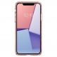 Spigen Liquid Crystal Glitter Case - тънък силиконов (TPU) калъф за iPhone 11 (розов)  3