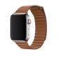 Apple Saddle Brown Leather Loop Medium - оригинална кожена каишка за Apple Watch 42мм, 44мм (кафяв) 1