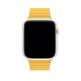 Apple Meyer Lemon Leather Loop Large - оригинална кожена каишка за Apple Watch 42мм, 44мм (жълт) 2