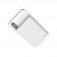 Baseus Plaid Backpack Power Bank Battery Case 3500mAh - удароустойчив кейс с вградена батерия за iPhone XS, iPhone X (бял) 5