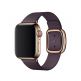 Apple Modern Buckle Band Small - оригинална кожена каишка за Apple Watch 38мм, 40мм (лилав) 1
