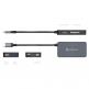 Adam Elements Casa Hub PDC501 - USB-C хъб с 2 USB изхода, USB-C порт и четец за карти памети за устройства с USB-C порт (сребрист) 3
