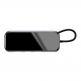 Baseus USB-C Superlative Multifunctional Hub - 4-портов USB-C хъб за компютри и лаптопи (черен) 1