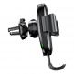 Baseus Wireless Charger Gravity Car Mount - поставка за радиатора на кола с безжично зареждане за Qi съвместими смартфони (червен) 8