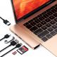 Satechi USB-C Pro USB Hub - мултифункционален хъб за свързване на допълнителна периферия за MacBook Pro (златист) 1