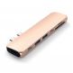 Satechi USB-C Pro USB Hub - мултифункционален хъб за свързване на допълнителна периферия за MacBook Pro (златист) 3