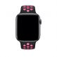 Apple Watch Nike Sport Band - оригинална силиконова каишка за Apple Watch 38мм, 40мм (черен-розов)  2