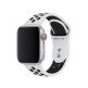 Apple Watch Nike Sport Band - оригинална силиконова каишка за Apple Watch 38мм, 40мм (бял-черен)  1