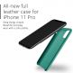 Mujjo Full Leather Case - кожен (естествена кожа) кейс за iPhone 11 Pro (зелен) 4