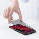 Baseus Privacy 3D Tempered Glass (0.23mm) - калено стъклено защитно покритие с извити ръбове и определен ъгъл на виждане за целия дисплея на iPhone 11, iPhone XR (черен-прозрачен) (2 броя) 5