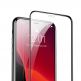 Baseus Full Screen Tempered Glass (0.30 mm) - калено стъклено защитно покритие за целия дисплей на iPhone 11, iPhone XR (прозрачен-черен) (2 броя) 2